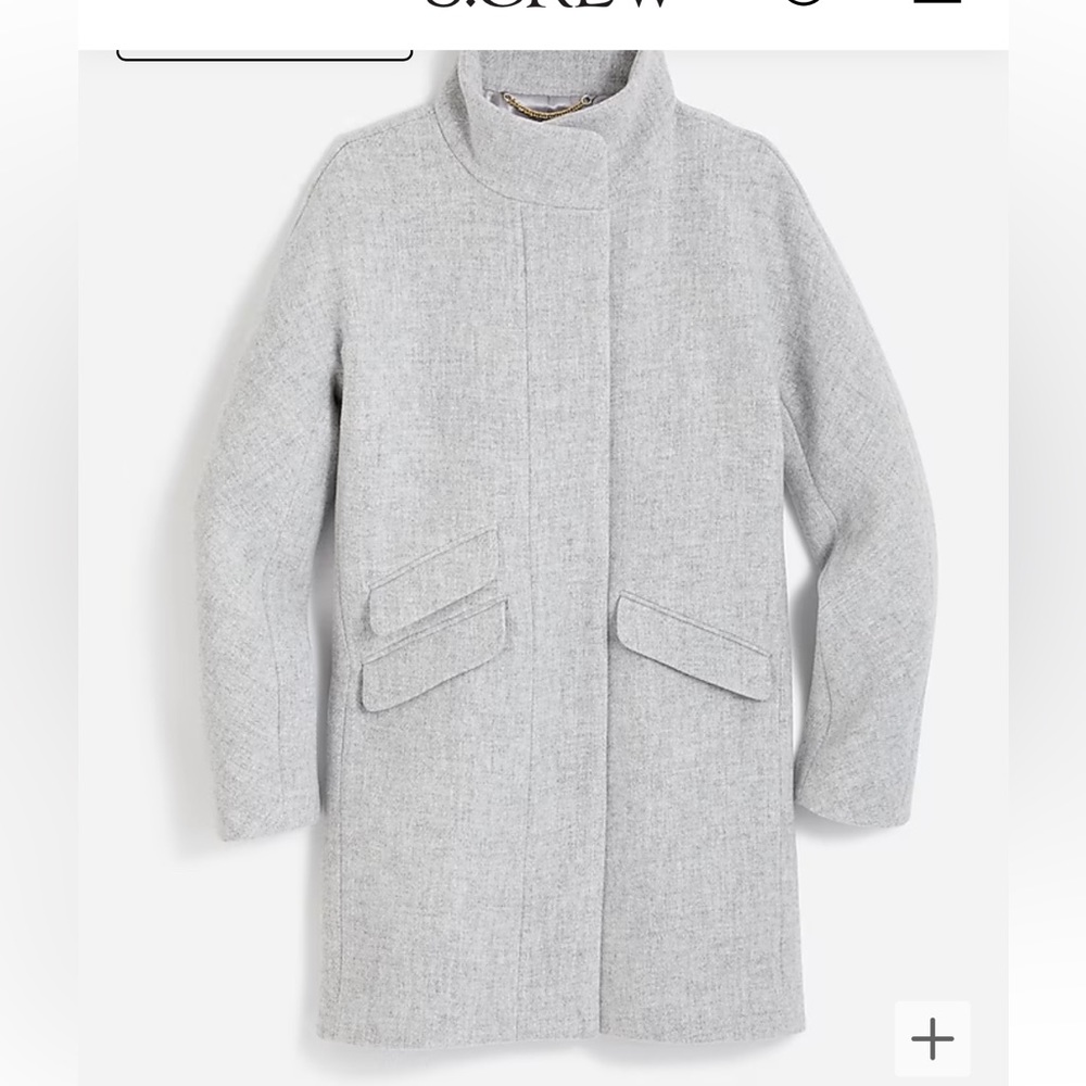 J.Crew Cocoon Coat Sz 0 - Like New